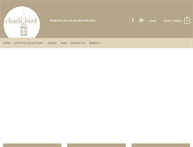 Tablet Screenshot of charlibird.com.au